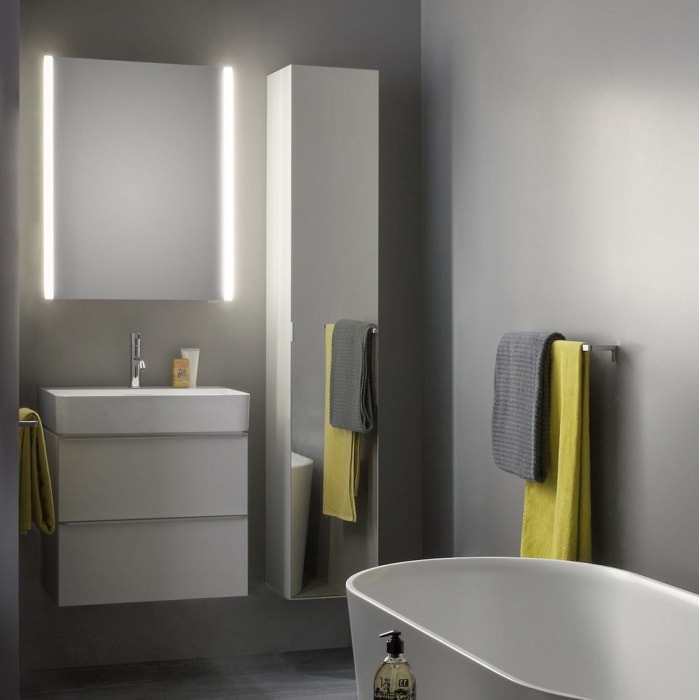 LAUFEN Val Waschtisch, unterbaufähig 65 x 42 cm mit 1 Hahnloch, ohne Überlauf