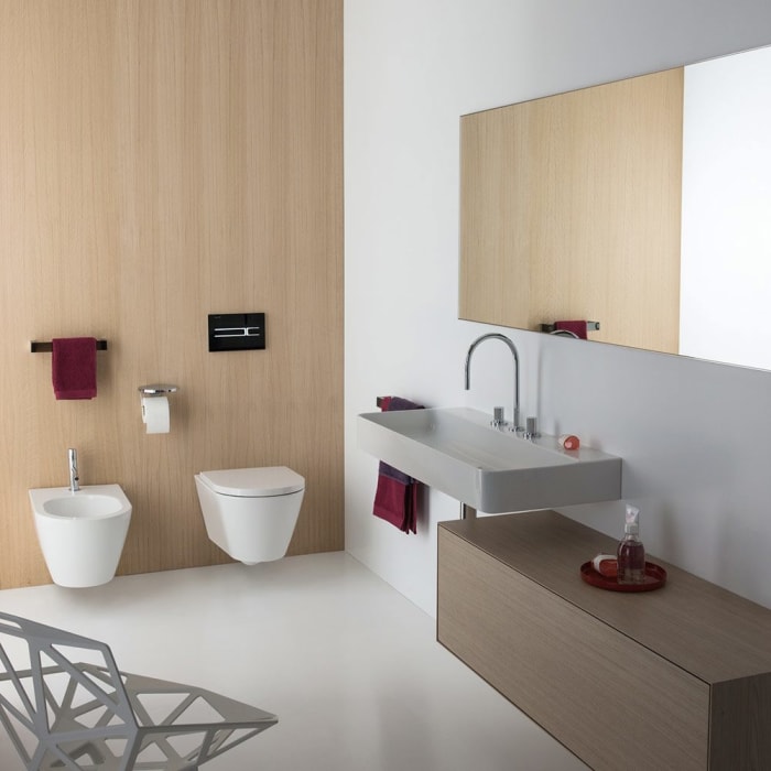 LAUFEN Val Waschtisch, unterbaufähig 75 x 42 cm ohne Hahnloch, mit Überlauf