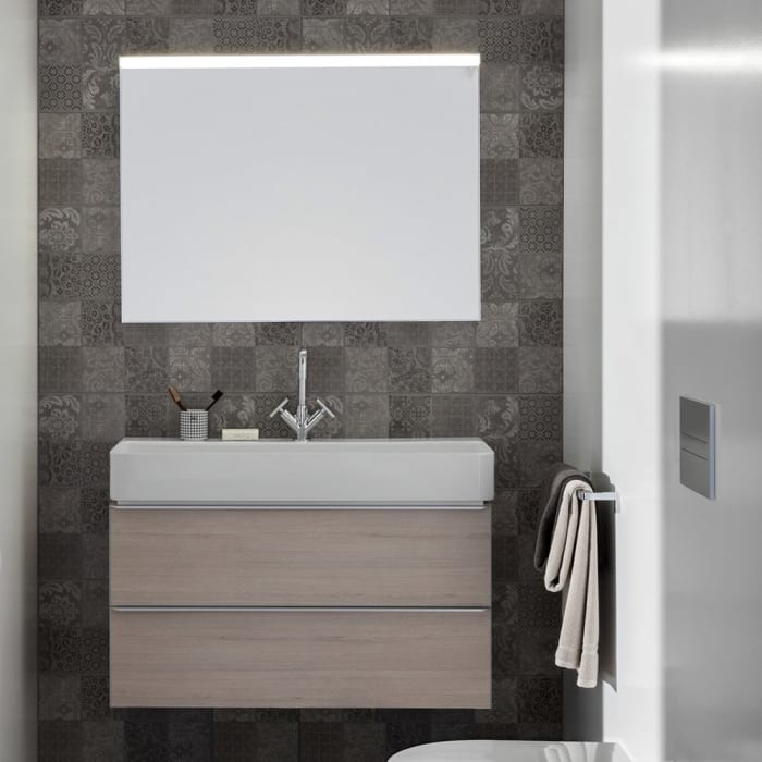 LAUFEN Val Waschtisch, unterbaufähig 95 x 42 cm ohne Hahnloch, mit Überlauf