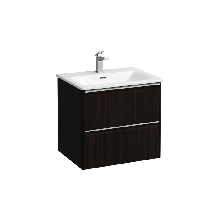 LAUFEN Palace Waschtischkombination 60 cm mit Griffleiste eloxiert