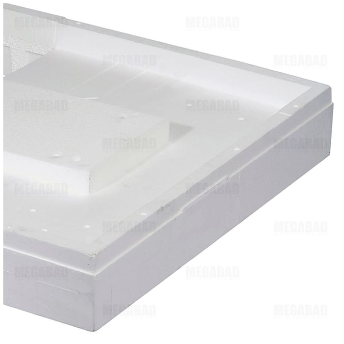 Mauersberger Duschwannenträger 14 cm hoch, aus Styropor für Lutea 80 x 80 cm, superflach