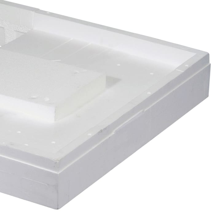 Mauersberger Duschwannenträger aus Styrorpor für Circi 100 x 90 superflach rechts, Höhe 10 cm