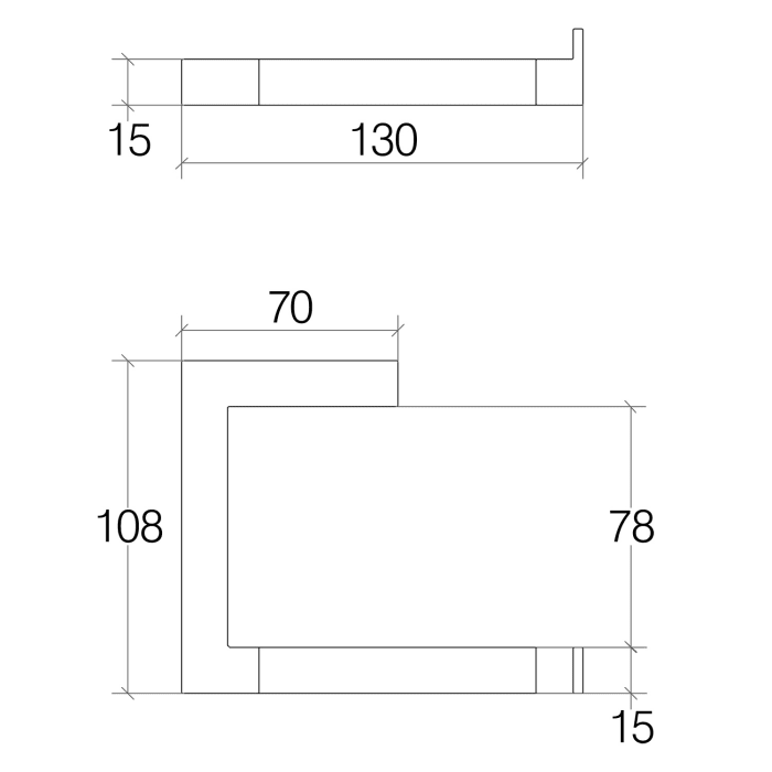 Living Black Toilettenpapierhalter