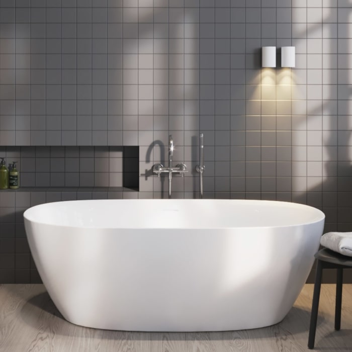 Home freistehende Badewanne 170 x 80 cm