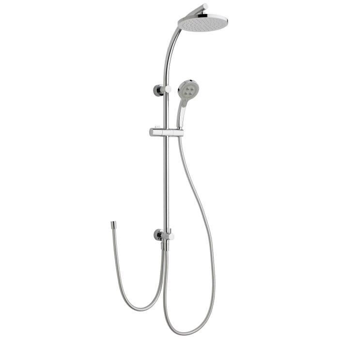 House Duschsystem mit Umsteller und Kopfbrause rund, Aufputz