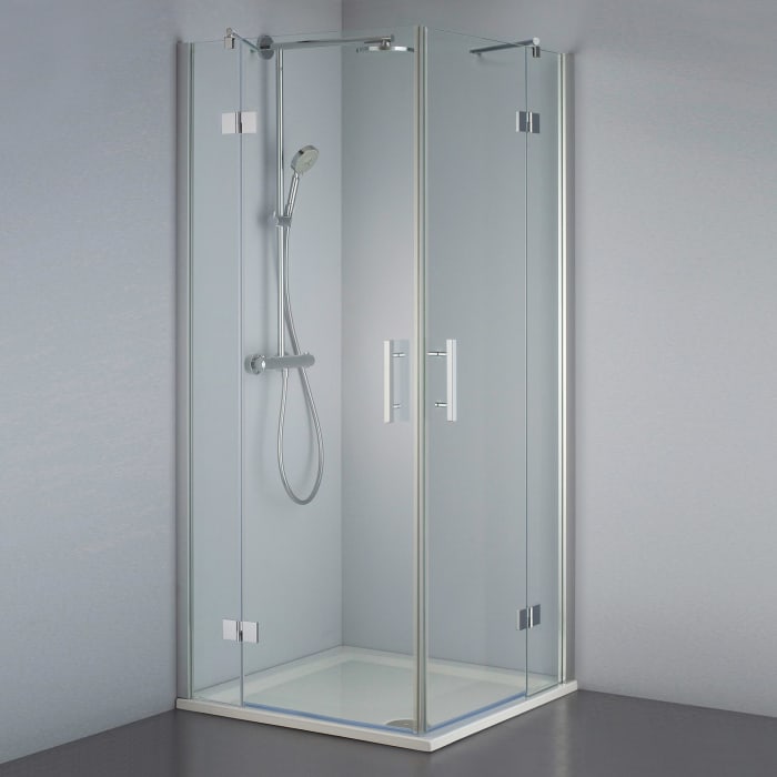 Steinkamp Lifestyle Eckeinstieg 100 x 100 cm inkl. easypearl, mittig mattiert