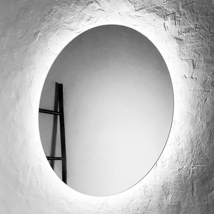 Megabad Profi Collection Art LED-Badspiegel mit Hintergrundbeleuchtung Ø 60 cm