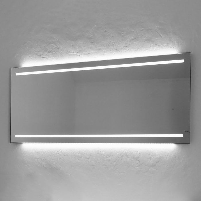 Megabad Profi Collection L2S LED Badspiegel in der Größe 200 x 70 cm mit moderner Beleuchtung