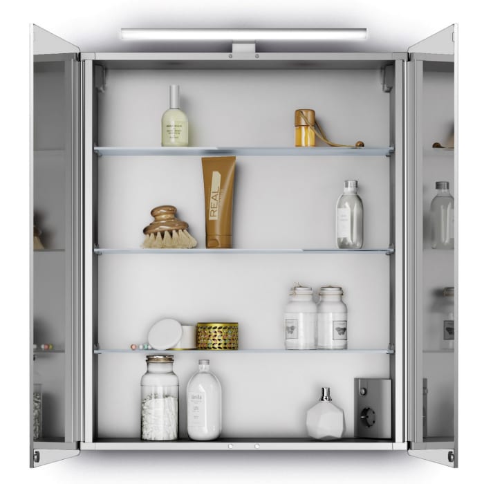 House 2.0 Spiegelschrank Comfort LED 65 cm mit 2 Türen