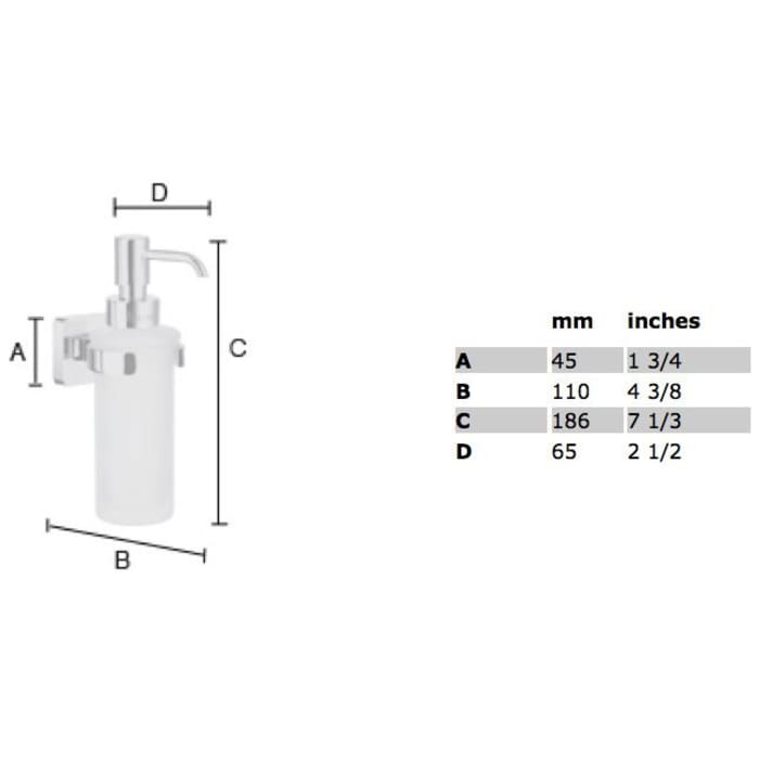 Ice Seifenspender mit Behälter aus Porzellan