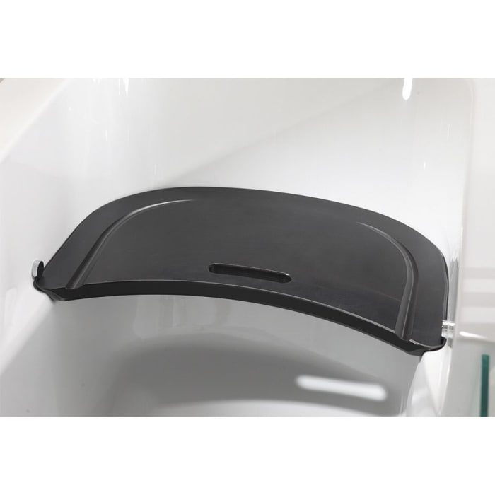 Steinkamp easy entry Badewanne 160 x 75 cm mit Glastür links, Trio Ablauf und Acrylverkleidung