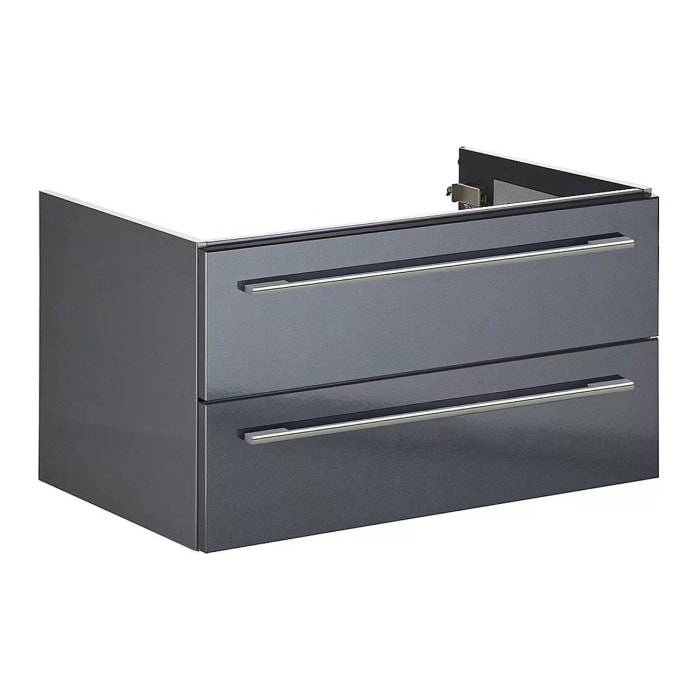 Architekt 100Z WTU mit 2 Auszügen und Griff plan für Vero Waschtisch 80 cm