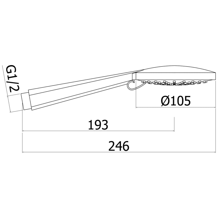House Handbrause mit 4 Strahlarten