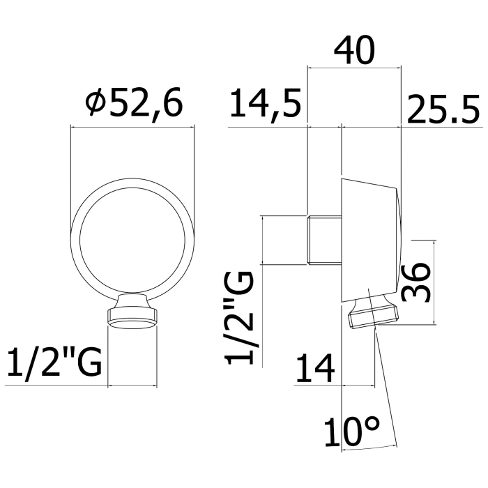 House Wandanschlussbogen rund