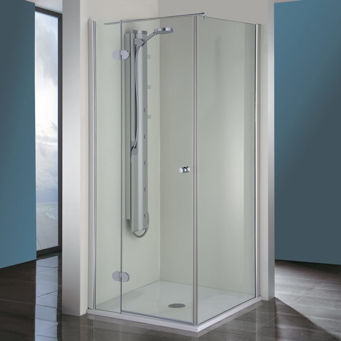 Steinkamp Living Drehtür an Nebenteil mit Seitenwand 90 x 80 cm Anschlag links inkl. easypearl