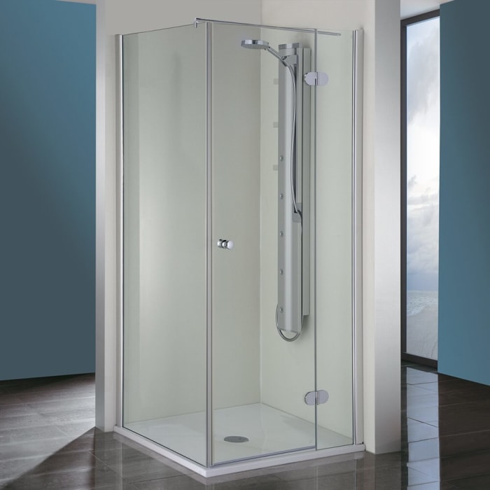 Steinkamp Living Drehtür an Nebenteil mit Seitenwand 100 x 100 cm Anschlag rechts inkl. easypearl