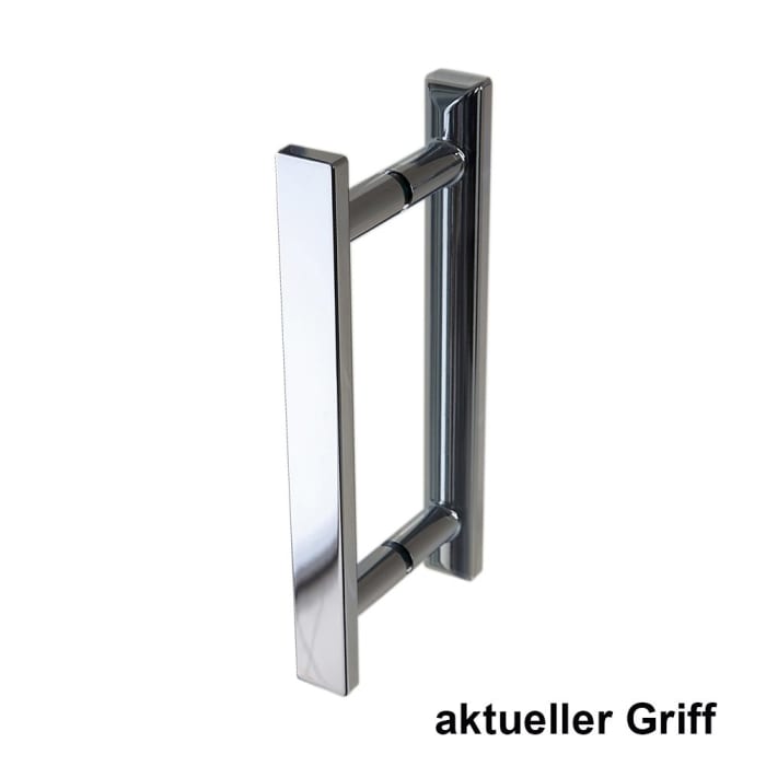 Steinkamp Lifestyle Drehtür mit Seitenwand 100 x 90 cm Anschlag rechts inkl. easypearl, mittig mattiert