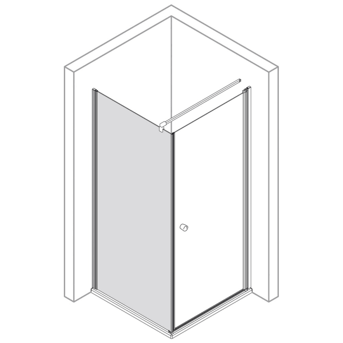 Classic-Line Seitenwand für Drehtür 90 x 190 cm