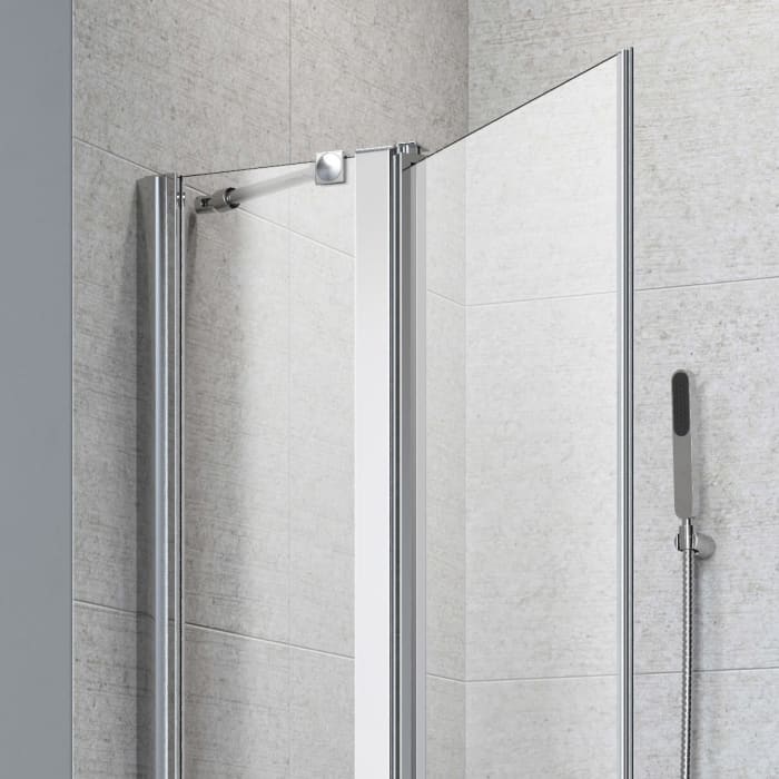 Planplus Eckeinstieg mit 1 Festteil links 100 x 100 x 195 cm