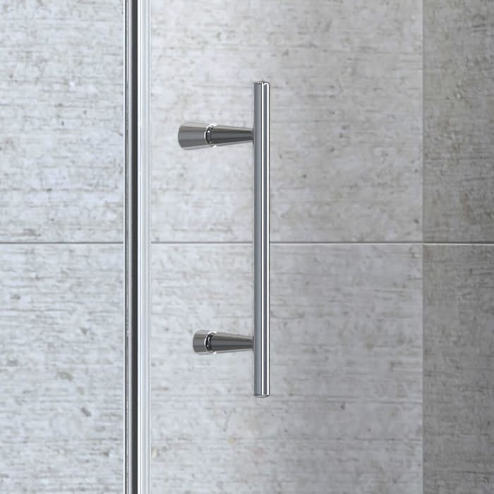 Planplus Drehtür für Nische 90 x 195 cm, Anschlag rechts