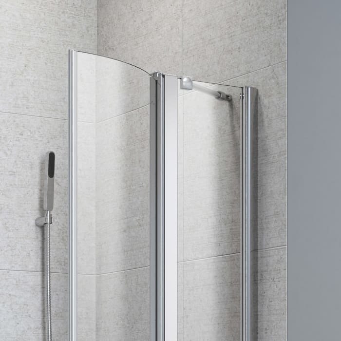 Planplus Runddusche 4-teilig 80 x 80 x 195 cm