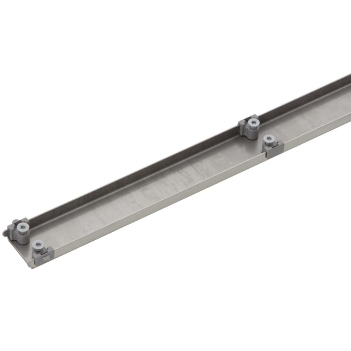 Drainset komplett, superflache Duschrinne Compact 60 cm mit Abdeckung Zero