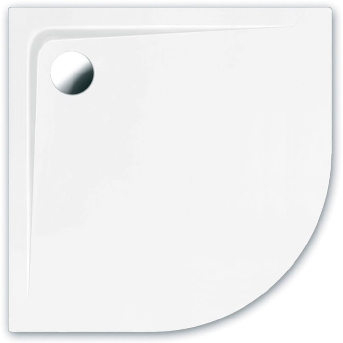 Steinkamp Plan Viertelkreis-Duschwanne 80 x 80 cm superflach