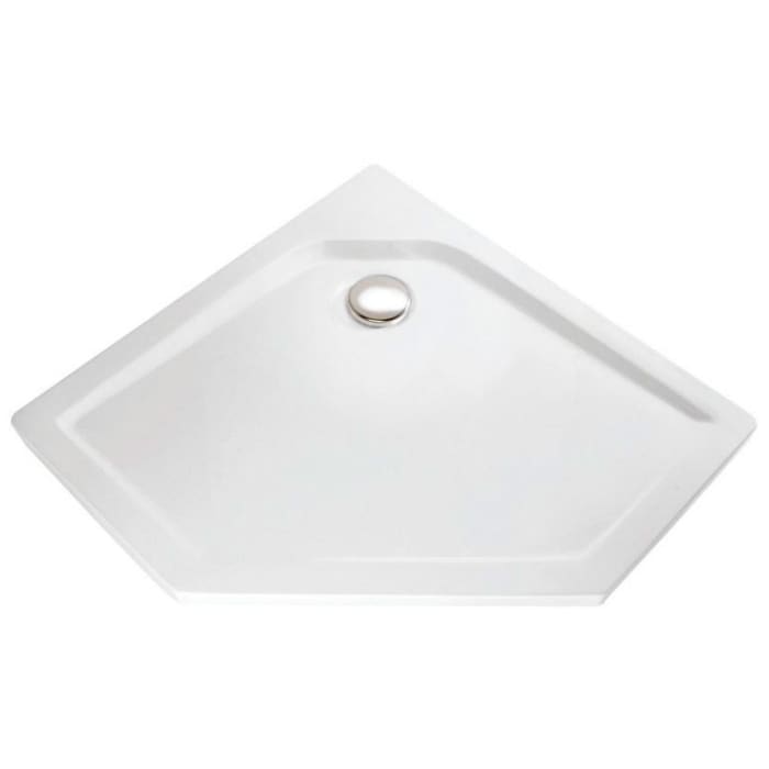 HSK Fünfeck-Duschwanne super-flach 100 x 100 cm
