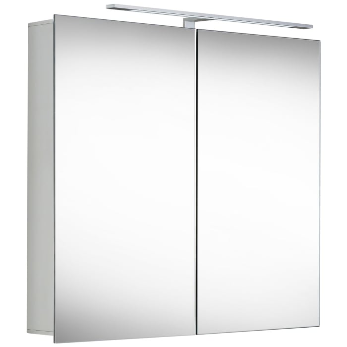 Alu 100 LED Spiegelschrank S80