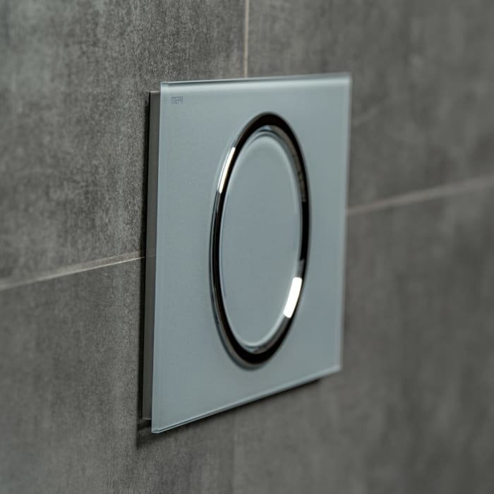 MEPA MEPAzero Betätigungsplatte mit 2 Mengen-Spültechnik, Design-Oberfläche