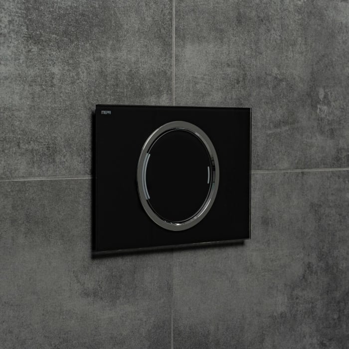 MEPA MEPAzero Betätigungsplatte mit 2 Mengen-Spültechnik, Design-Oberfläche