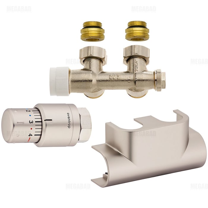 Oventrop Anschluss-Set Eckform für Badheizkörper mit Mittelanschluss