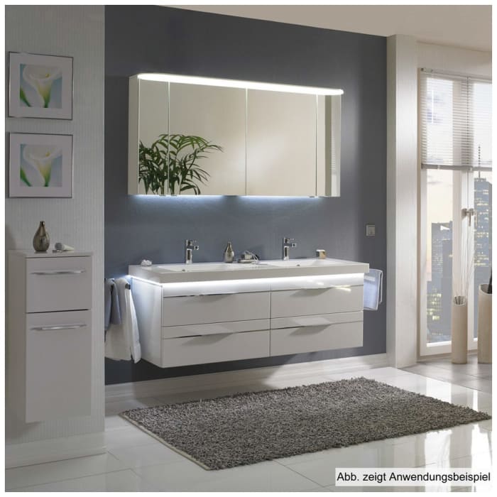 Pelipal Balto Spiegelschrank 150,2 x 27 x 74 cm mit LED Lichtkranz