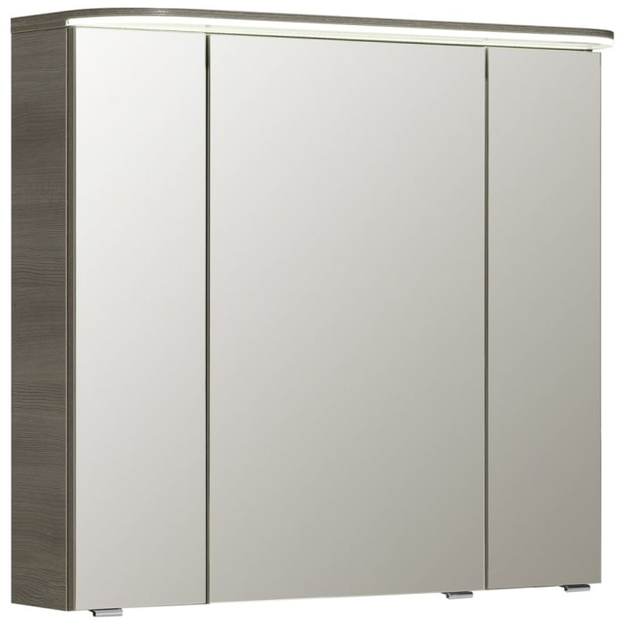 Pelipal Balto Spiegelschrank 85,2 x 17 x 74 cm mit LED Lichtkranz, Waschplatzbeleuchtung