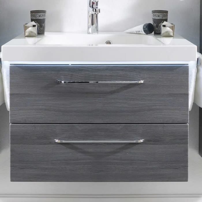 Pelipal Balto Waschtischunterschrank 60 x 44 x 48 cm, mit 2 Auszügen, Griff Z1