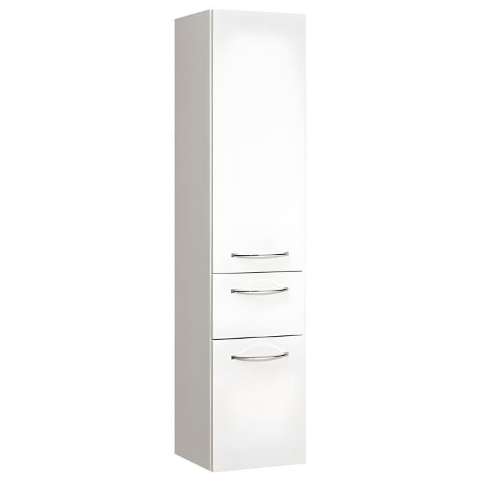 Pelipal Cassca Hochschrank 45 x 33 x 168 cm mit 1 Auszug, 2 Drehtüren, Anschlag rechts, Griff N1, PG2