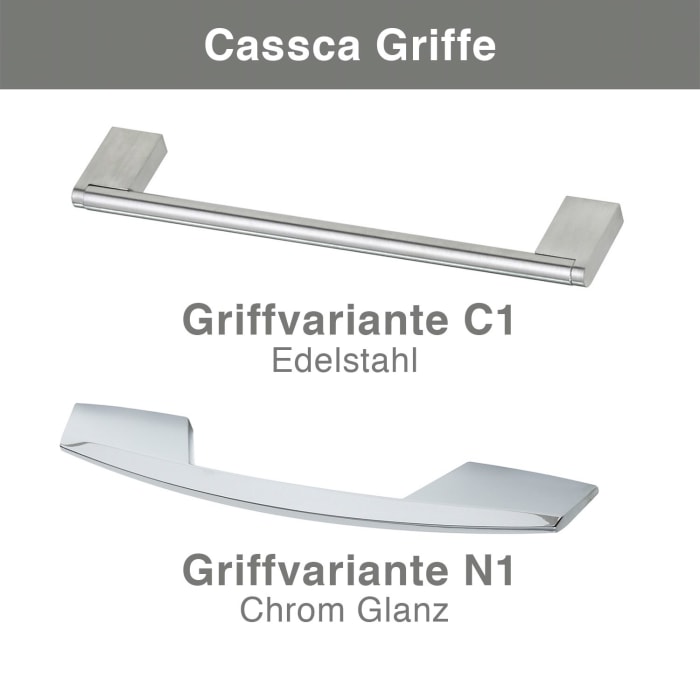 Pelipal Cassca Wandschrank 60 x 17 x 70 cm mit 2 Drehtüren Griff N1, PG2