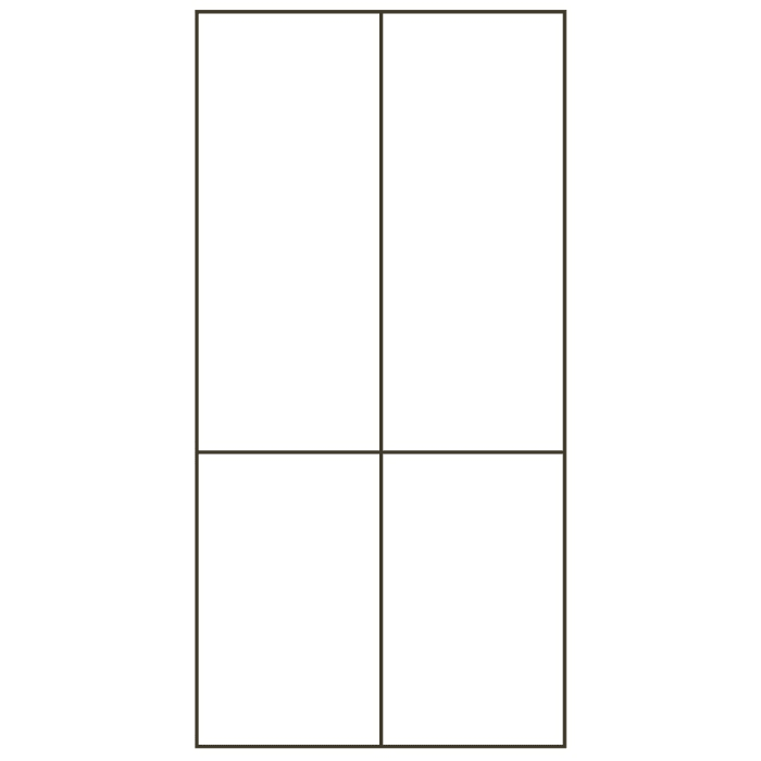 Pelipal Cassca Midischrank 60 x 33 x 121 cm mit 4 Drehtüren, Griff N1, PG2