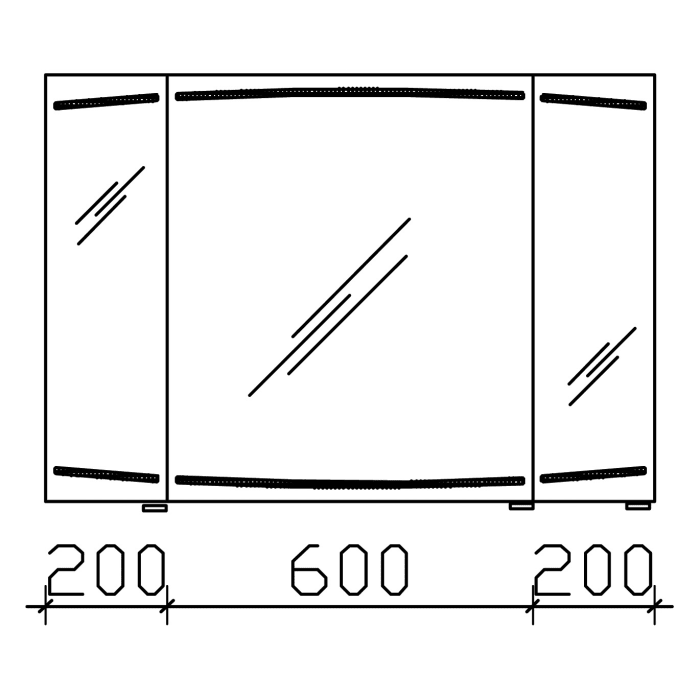 Pelipal Cassca Spiegelschrank 100 x 17 x 70 cm