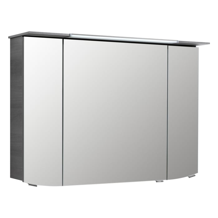 Pelipal Cassca Spiegelschrank 100 x 17 x 71,5 cm mit LED Kranz - und Waschplatzbeleuchtung