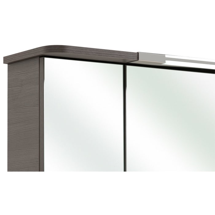 Pelipal Cassca Spiegelschrank 102 x 22,5 x 72,4 cm mit LED Kranz- und Waschplatzbeleuchtung