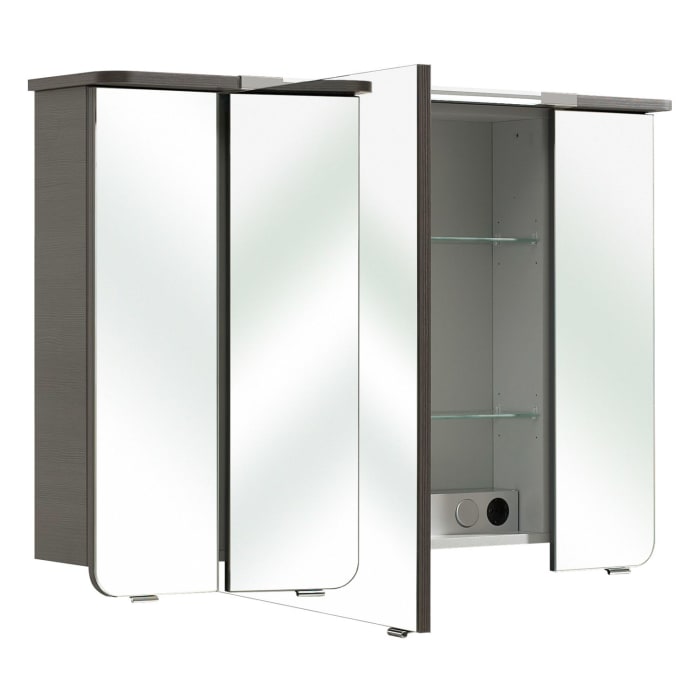 Pelipal Cassca Spiegelschrank 102 x 22,5 x 72,4 cm mit LED Kranzbeleuchtung