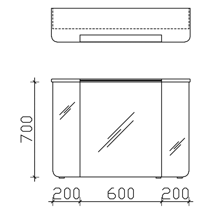 Pelipal Cassca Spiegelschrank 102 x 22,5 x 72,4 cm mit LED Kranz- und Waschplatzbeleuchtung