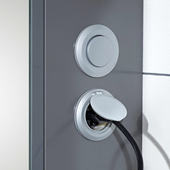 Pelipal Cassca Spiegelschrank 120 x 17 x 67 cm mit LED Beleuchtung, Modul unten