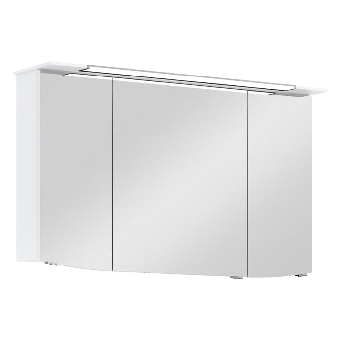 Pelipal Cassca Spiegelschrank 120 x 17 x 71,5 cm mit LED Beleuchtung im Kranz