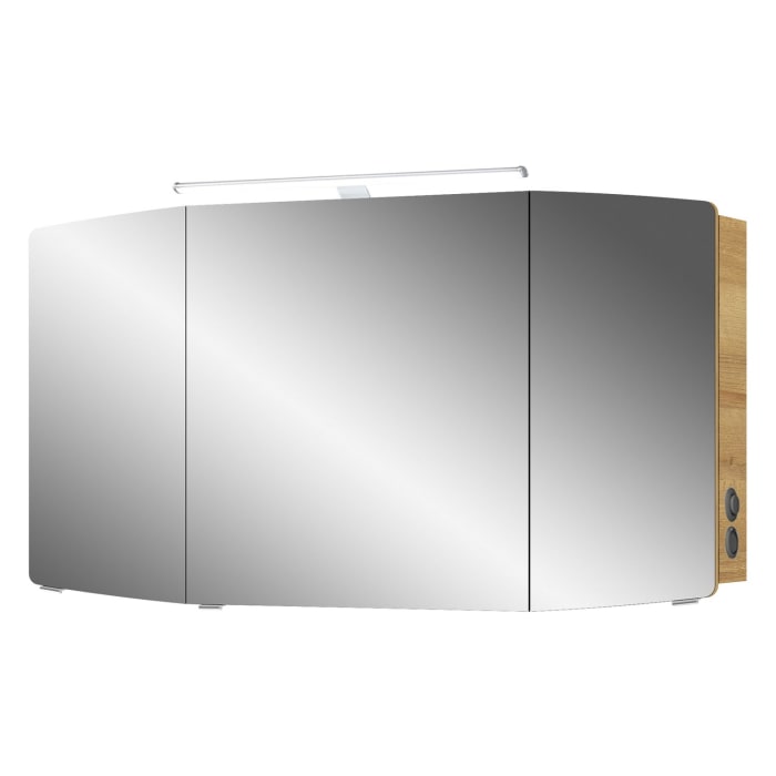 Pelipal Cassca Spiegelschrank 120 x 17 x 67 cm mit LED Beleuchtung, Modul rechts außen