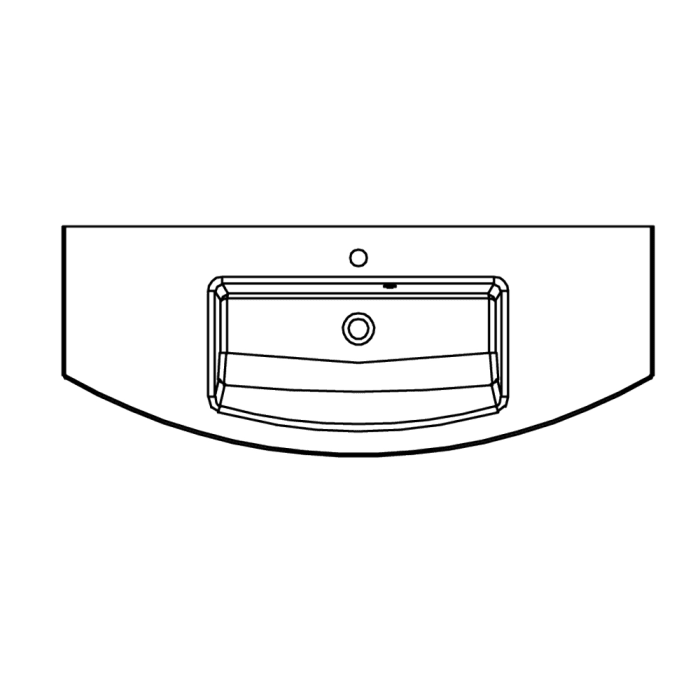 Pelipal Cassca Glas-Waschtisch 121 cm