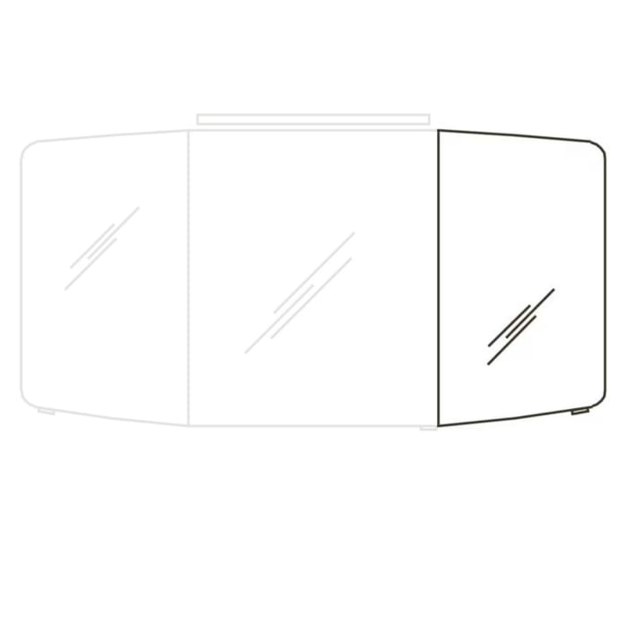 Pelipal rechte Ersatztür für Cassca Spiegelschrank CS-SPS09