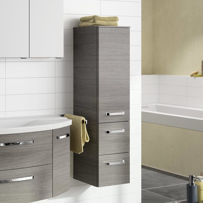 Pelipal Serie 4010 Midischrank 30 x 121 cm mit 1 Drehtür und 2 Auszügen