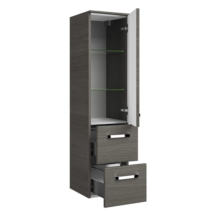 Pelipal Serie 4010 Midischrank 30 x 121 cm mit 1 Drehtür und 2 Auszügen